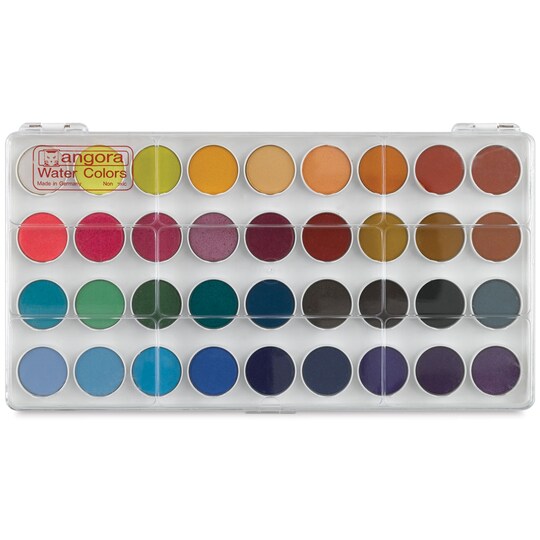 Royal Talens; Talens Angora Opaque Watercolor Pan Set - Set of 36 colors, Pans; Category:Watercolor Tube Sets; Image:1